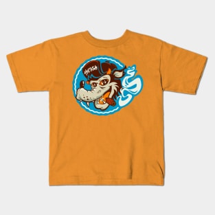 Lowbrow Thrasher Wolf Kids T-Shirt